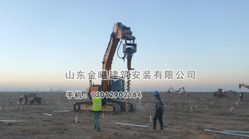 旋挖松土，钢桩施工